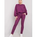 Quilted Tracksuit Set - Long Sleeve Sweatshirt & Pants