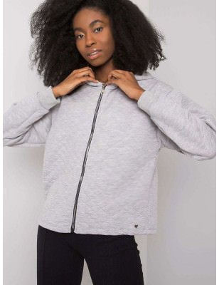 Quilted Zip-Up Hoodie Soft Cotton Sweatshirt