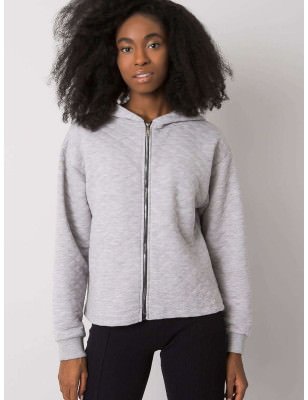 Quilted Zip-Up Hoodie Soft Cotton Sweatshirt