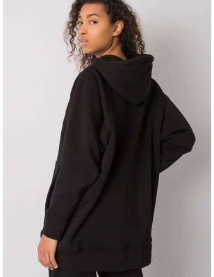 Long-Cut Sweatshirt, Kangaroo Pocket, Oversized Hoodie