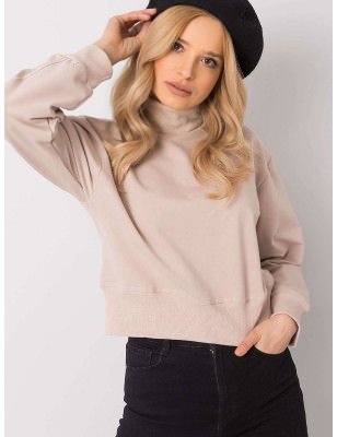 Ladies Straight Cut Long Sleeve Turtleneck Sweatshirt