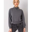 Ladies Straight Cut Long Sleeve Turtleneck Sweatshirt