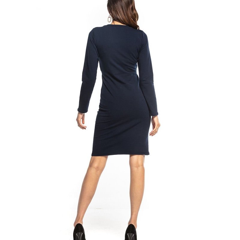 proEnvelope Front Knit Dress Long Sleeves_Day Dresses