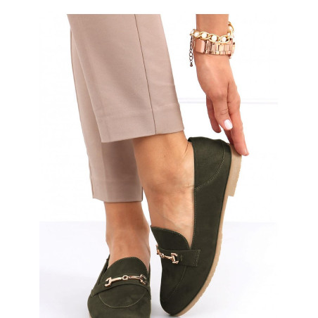 Classic Moccasins for Women - Eco-Friendly Suede & Gold Accents