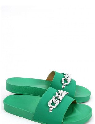 Eco-Friendly Leatherette Flip-Flops with Sparkling Chain Detail