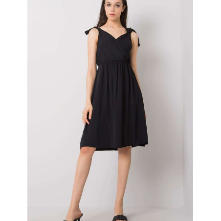 proEnvelope Neckline Sleeveless Tie Strap Viscose Dress_Day Dresses