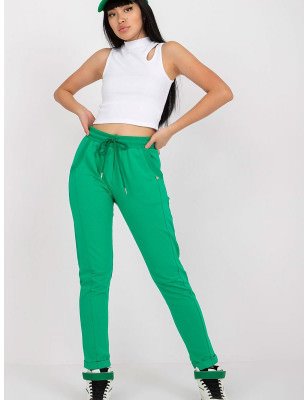 High-Waist Cotton Sweatpants with Pockets