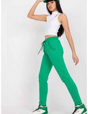 High-Waist Cotton Sweatpants with Pockets