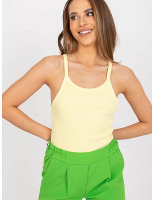 proVibrant Yellow Strapless Shirt Summer Top_ Tops