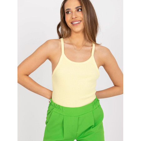 proVibrant Yellow Strapless Shirt Summer Top_ Tops