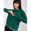 Women's Zippered Sweatshirt with Side Pockets