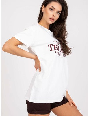 Embroidered Cotton T-Shirt - Short Sleeve Style