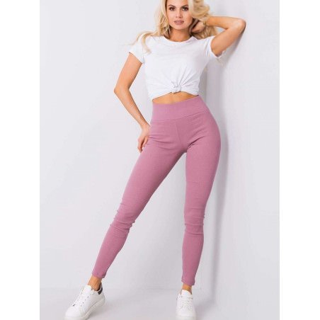 High-Waisted Ribbed Leggings - Comfortable & Versatile