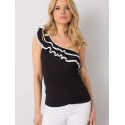 Asymmetrical Neckline Top Chic Design