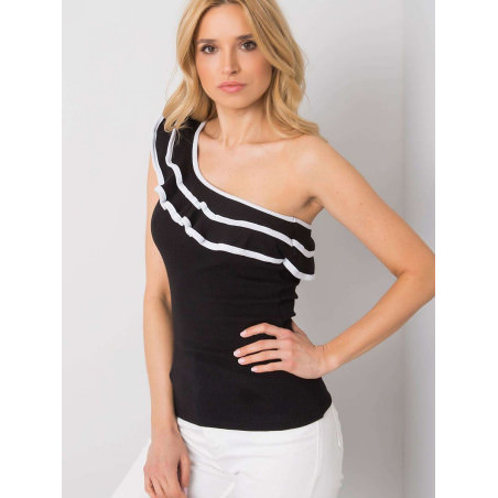 Asymmetrical Neckline Top Chic Design