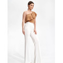 Stretch Elastic Waist Bell Bottoms - Retro Wide Leg Pants