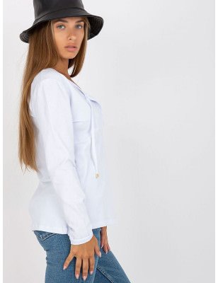 Long Sleeve Deep Neckline Blouse, Comfortable & Stylish