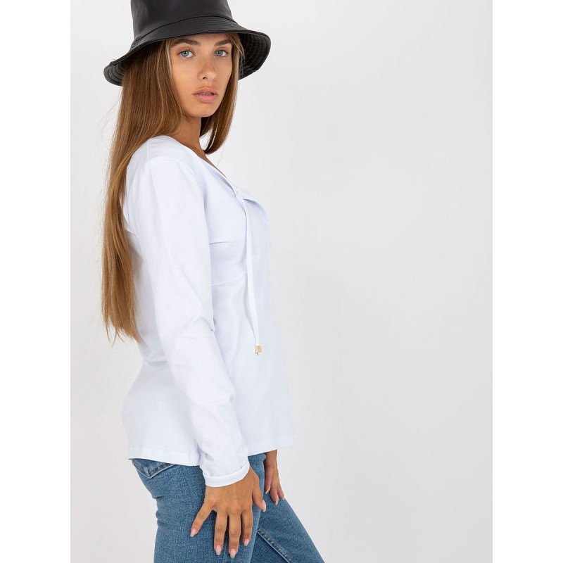 proLong Sleeve Deep Neckline Blouse, Comfortable & Stylish_Women`s Blouses, Tunics