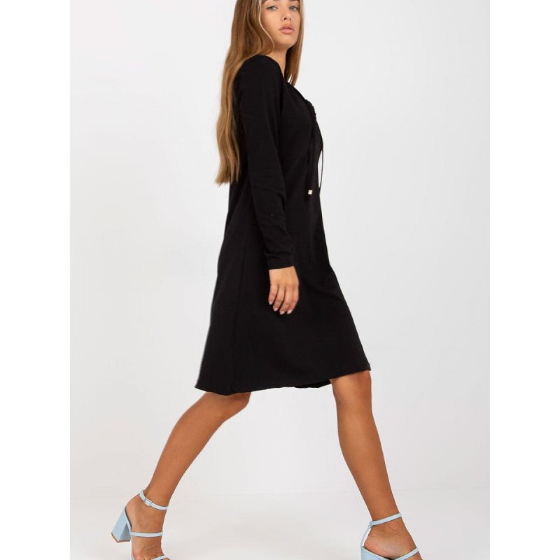 proDeep V Neck Tie Back Long Sleeve Dress_Day Dresses