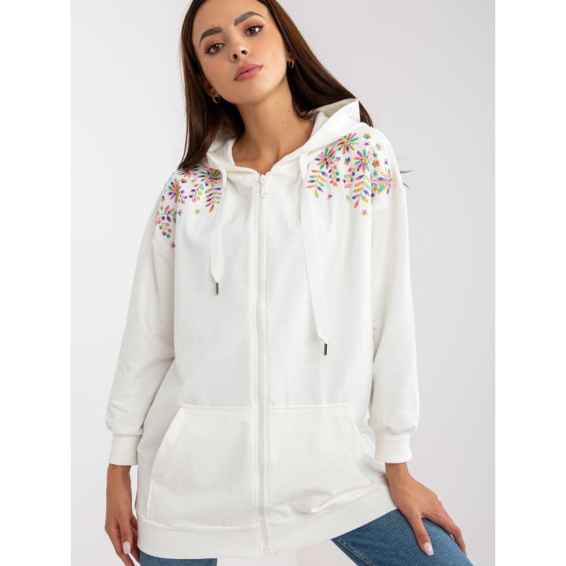 proWomen's Embroidered Zippered Sweatshirt Cozy Hood Pocket_Sweatshirts for Women