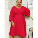 Titian Dress Flared Sleeves Heart Neckline Special Occasion