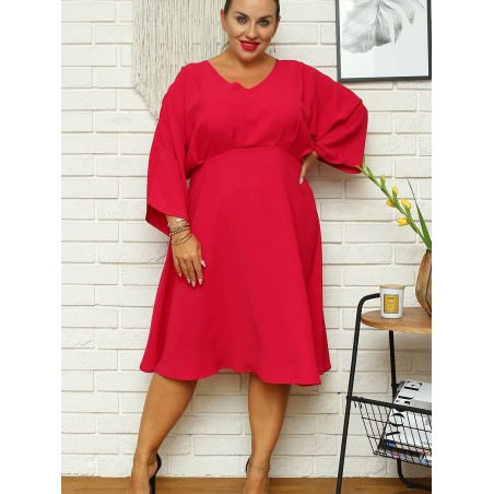 Titian Dress Flared Sleeves Heart Neckline Special Occasion