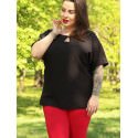 Elida Oversized Blouse, Heart Neckline