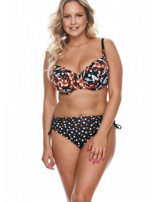 proFloral Knitted Bikini Top, Underwire Support for Plus Size Women_Two-Piece Swimsuits, Tops, Swimsuit Bottoms