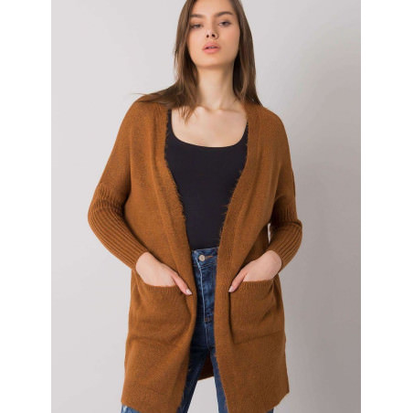 Cozy Long Sleeve Cardigan No Fastening Pockets