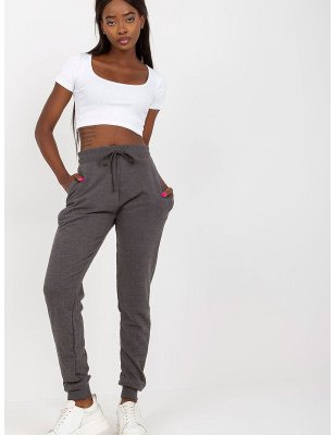 High-Waisted Sweatpants with Tie Waist & Pockets