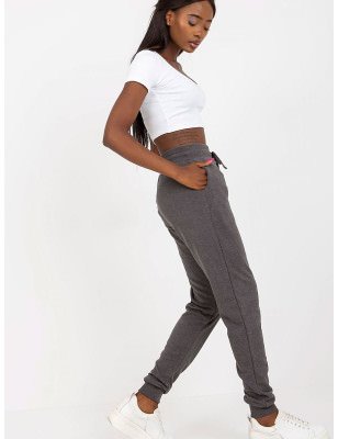 High-Waisted Sweatpants with Tie Waist & Pockets