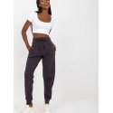 High-Waisted Sweatpants with Tie Waist & Pockets