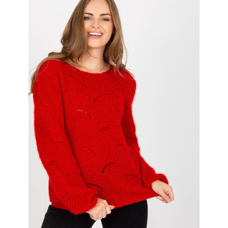 proElegant Openwork Boat Neck Sweater_Sweaters, Pullovers, Jumpers, Turtlenecks, Boleros, Shrugs