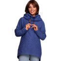 Oversized Cozy Hoodie Sweatshirt - Tunic Style