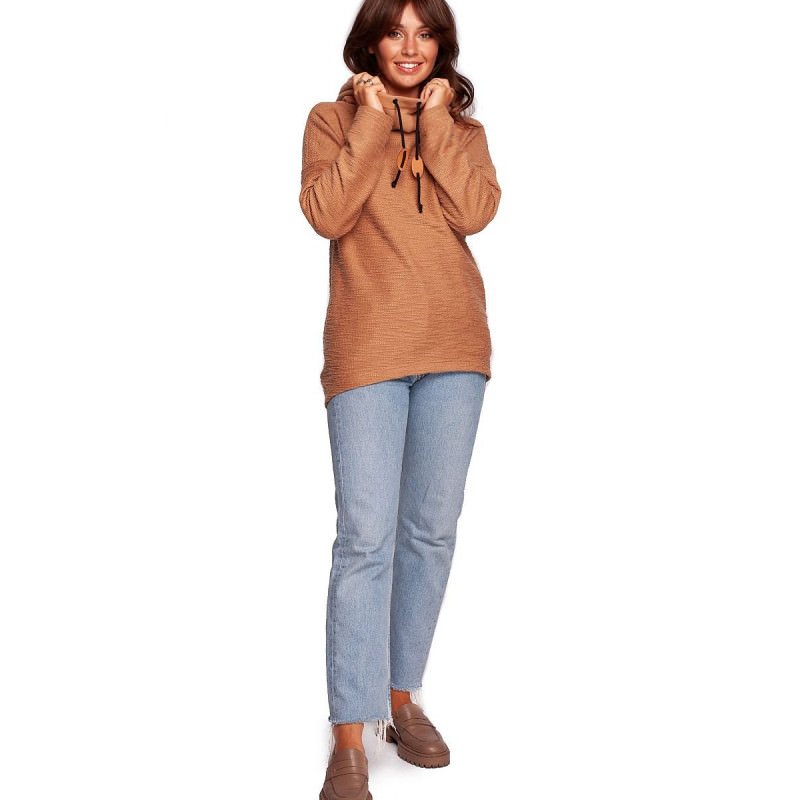 proOversized Cozy Hoodie Sweatshirt - Tunic Style_Sweatshirts for Women