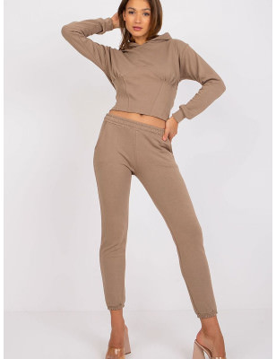 proWomen's Cozy Hoodie Sweatshirt Set with Corset Detail_Pants, Trousers, Shorts