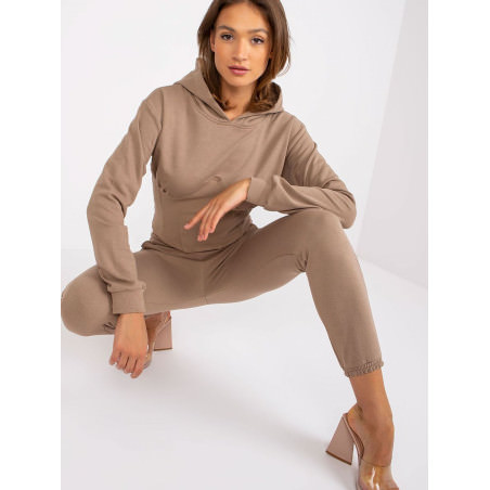 Women's Cozy Hoodie Sweatshirt Set with Corset Detail