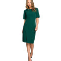 Double Overlap Pencil Dress - Elegant & Comfortable