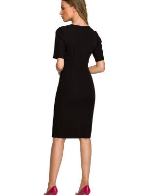 Double Overlap Front Pencil Dress