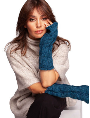 proWarm Ribbed Tall Fingerless Gloves_Women`s Gloves