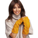 Warm Ribbed Tall Fingerless Gloves