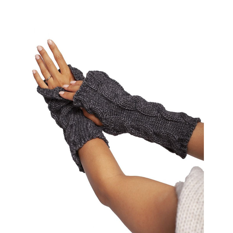 proWarm Ribbed Tall Fingerless Gloves_Women`s Gloves