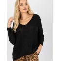 Women's Heart Neckline Long Sleeve Sweater