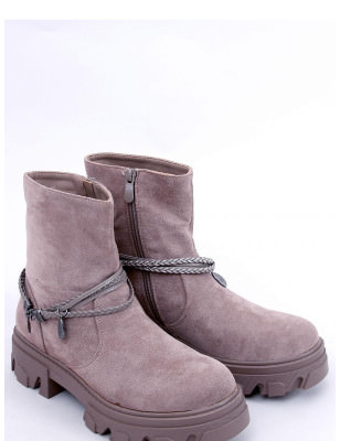 proWomen's Eco-Friendly Suede Boots with Fur Lining and Detachable Strap_Women`s Ankle Boots & Booties