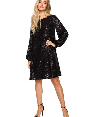 Sequined Dress Two Looks Versatile Party & Casual Wear