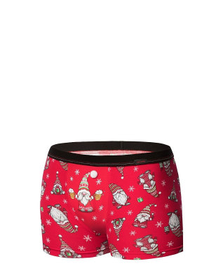 Cotton Men's Boxer Shorts: Festive Christmas Print