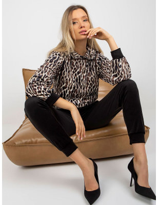 proAnimal Print Velour Sweatshirt and Pants Set_Pants, Trousers, Shorts