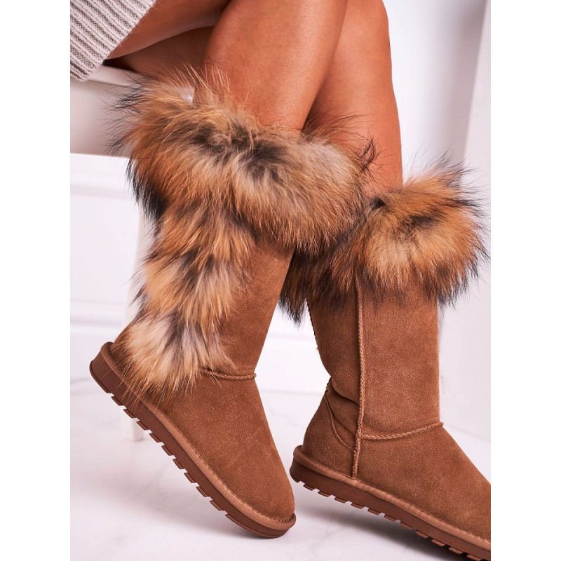 proHigh Calf Fur Lined Snow Boots - Winter Waterproof Warm Boots_Women`s Ankle Boots & Booties