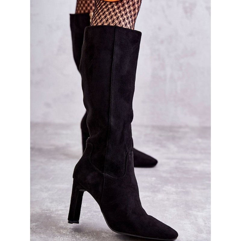 proKnee-High Suede Boots, Women's Elegant Zip Knee High Boots_Over the Knee High Boots, Thigh High Boots