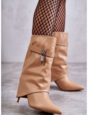 proEco-Friendly Slip On Boots, Overlapping Heel Design, Pointed Toe_Over the Knee High Boots, Thigh High Boots